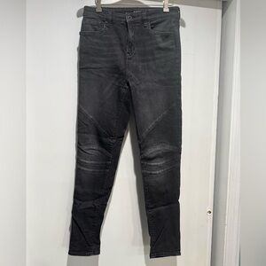 DKNY Women's Ruched Ultra Skinny Blackish Grey Denim Jeans Pant 29 retails $129